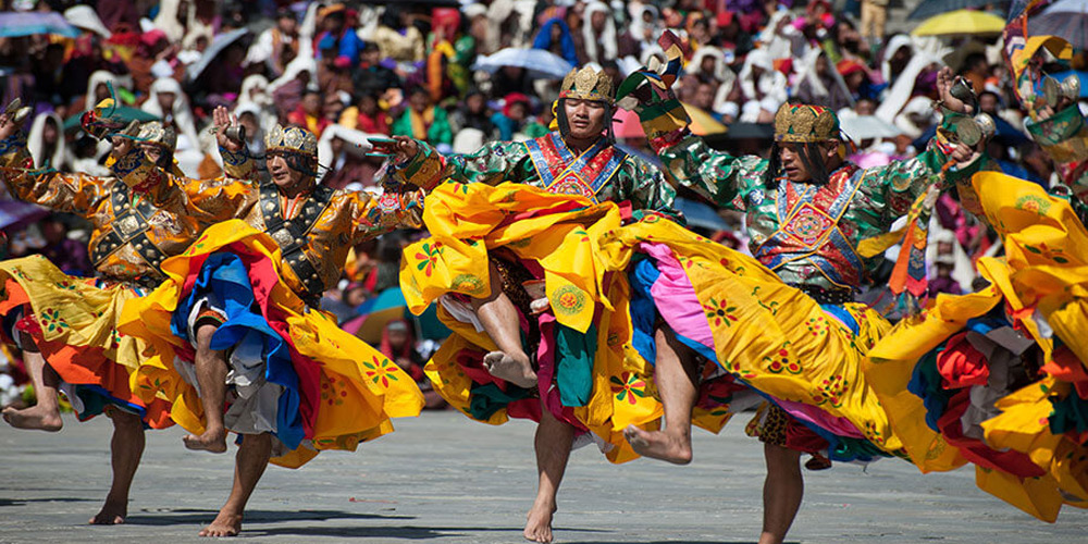 Bhutan festival dance